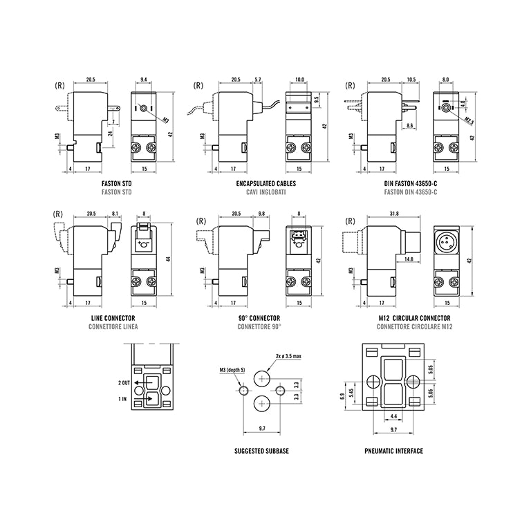 FIM 15 mm Solenoid Valve - Model 2:2 PRP | Dimensions | India Distributor