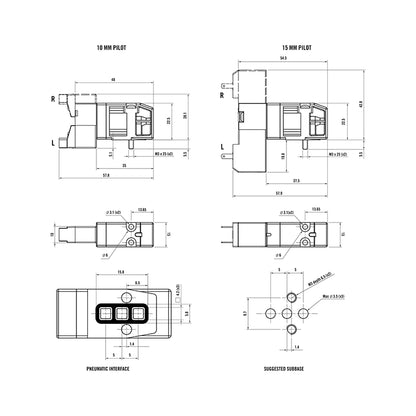 FIM 15 mm Solenoid Valve - Model SP5 | Dimensions | India Distributor